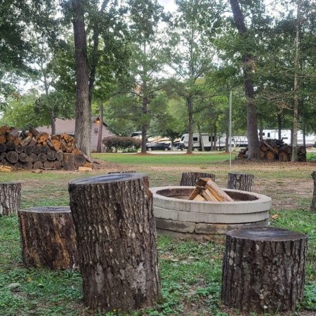 Bonfire Area at Forest Retreat RV Park